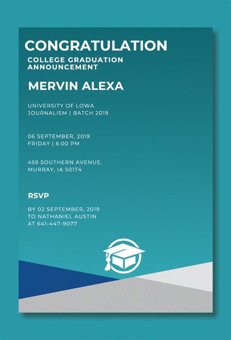 10 College Graduation Announcement In Psd Photoshop Room