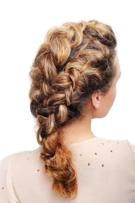 Elegant French Braids To Wear With Curly Hair