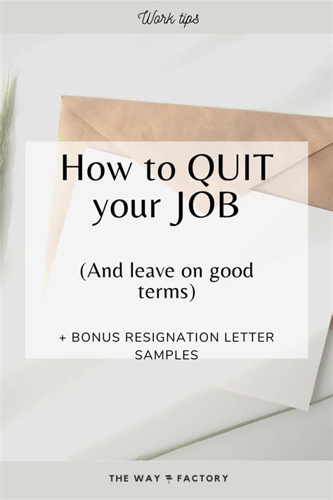 How To Quit Your Job And Leave On Good Terms Quitting Your Job