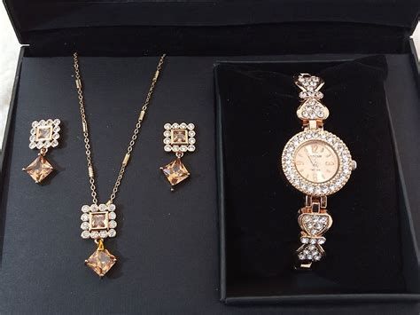 Elegant Jewellery And Watch T Set With T Box Price In Pakistan