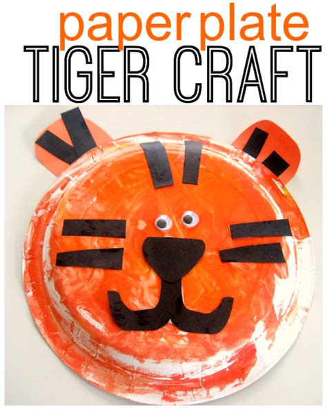 Tiger Craft Tiger Crafts Letter T Crafts Paper Plate Crafts