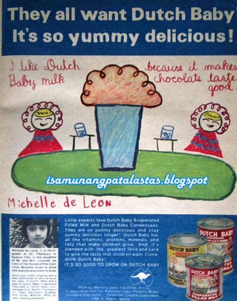 Isa Munang Patalastas 279 Draw It Yourself Dutch Baby Print Ads 1967 68
