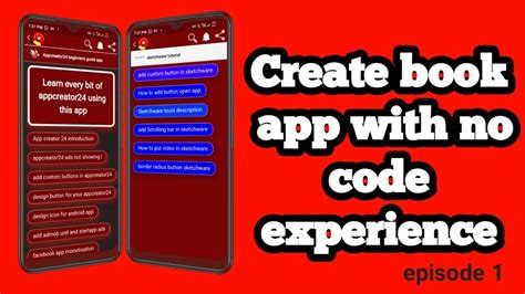 Appcreator24 How To Create Book Application In Android App