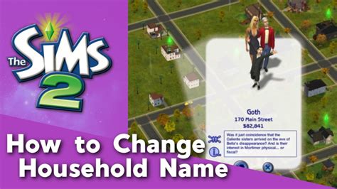 How To Change Household Name In Sim Pe Sims 2 Tutorial Youtube