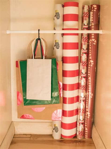 14 Ways To Organize Your Wrapping Paper And T Bags Hgtv Wrapping