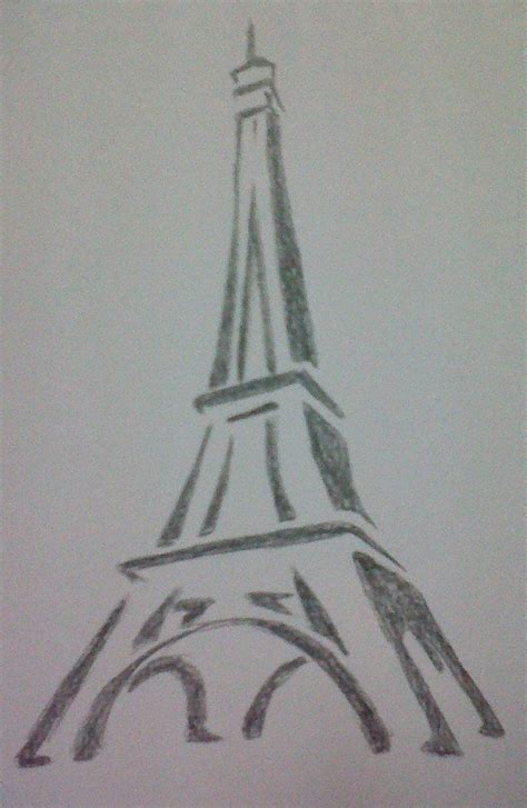 This is a print of a drawing done in pencil from my original artwork of the eiffel tower. Eiffel Tower Drawing by mido0oafellay on deviantART ...