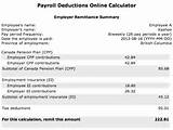 Images of Government Of Canada Payroll Online Calculator