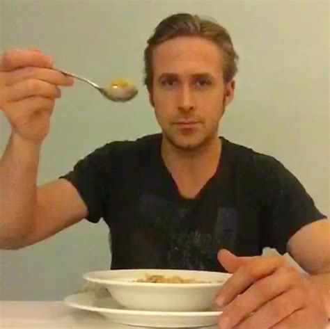 Ryan Gosling Eats Cereal In Honor Of Ryan Gosling Wont Eat His Cereal