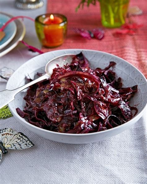 Braised Red Cabbage With Apple Mustard Vinaigrette Recipe Delicious