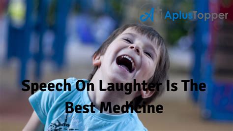 Speech On Laughter Is The Best Medicine For Students And Children In