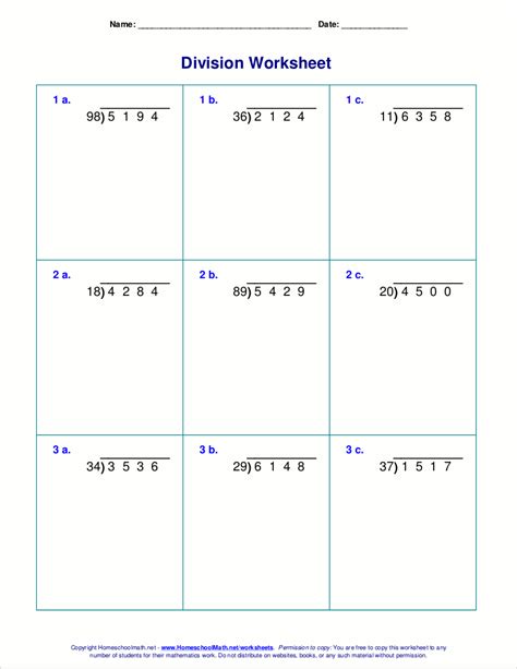 Grade 7 | geometry (plane) ☐ build a pattern to develop a rule for determining the sum of the interior angles of polygons. Long division worksheets for grades 4-6 | Division ...