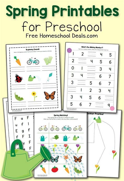 HUGE List of FREE Homeschool Curriculum & Resources | Spring worksheets