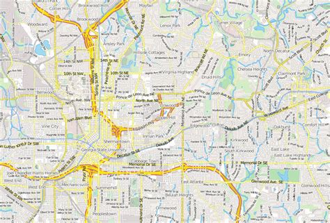 Atlanta marriott gwinnett placeauf der karte anzeigen. Jimmy Carter Library and Museum Stadtplan mit ...
