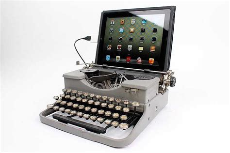 Usb Typewriter Ipad Keyboard Typewriter Vintage Typewriters Ipad