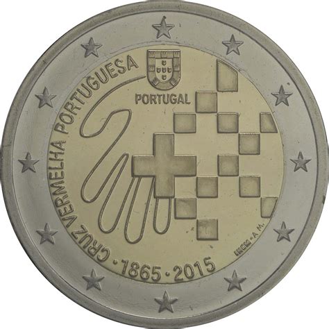 Portugal 2 Euro 150 Jahre Rotes Kreuz 2015 Pp