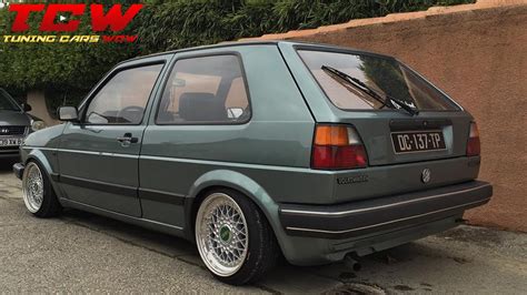 Clean Volkswagen Golf Mk2 On Bbs Rs Rims Project By Matthieu Youtube