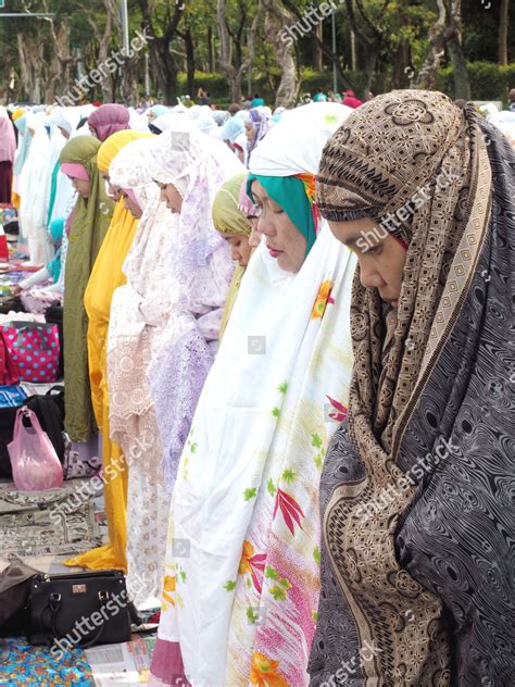 Indonesian Muslim Women Attend Eid Alfitr Editorial Stock Photo Stock