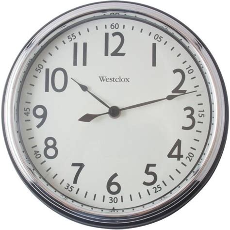 Westclox 32041ab 12 Round Vintage Kitchen Classic Clock Black