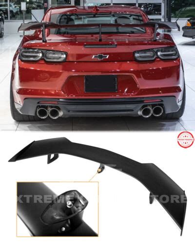 Zl1 1le Style Rear Trunk Wing Spoiler For 16 Up Camaro With Rear Camera