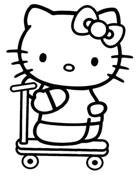Obrazek Do Pokolorowania Z Kotkiem Hello Kitty