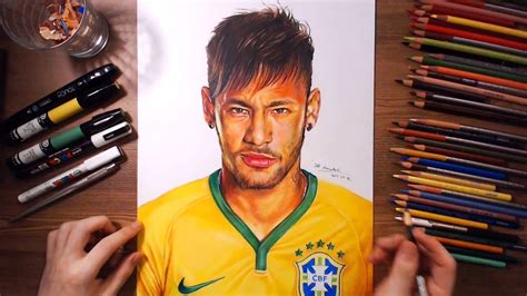 Neymar Júnior Speed Drawing Drawholic Youtube