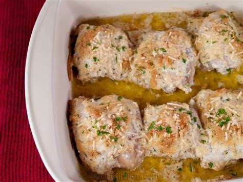 This mayo parmesan chicken bake is one of those recipes. A recipe for Baked Parmesan Chicken Thighs made with ...