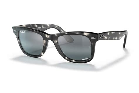 Ray Ban Original Wayfarer Chromance Sunglasses With Gray Havana Frame