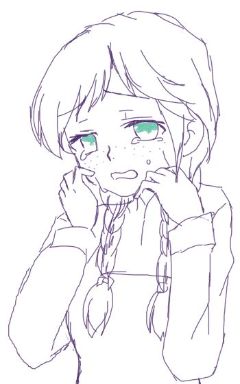 Crying Anna Sketch By Shizuru1412 On Deviantart