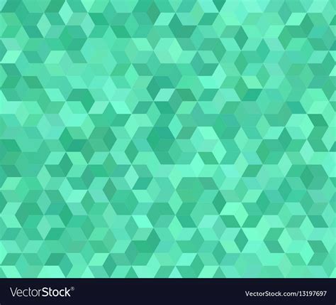 Teal 3d Cube Mosaic Pattern Background Royalty Free Vector