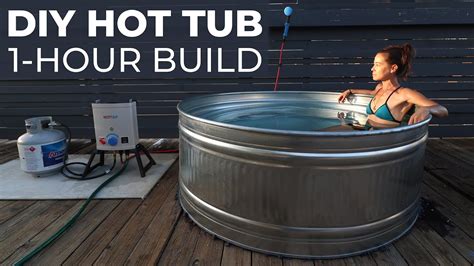 Diy Hot Tub Built In Hour Youtube