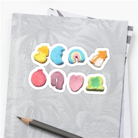 Lucky Charms Marshmallow Stickers By Jackiechalghin Redbubble