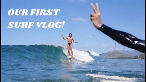 Our First Surf Vlog Hawaii Tara And Matty Youtube