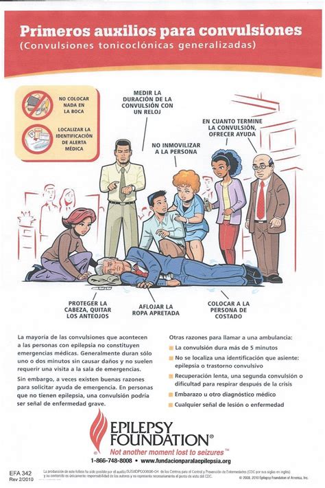 Infografía Sobre Primeros Auxilios Para Convulsiones De La Epilepsy