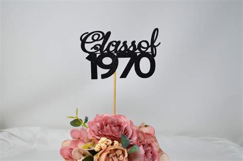 1970 Reunion Table Centerpiece Sticks 50th High School Etsy