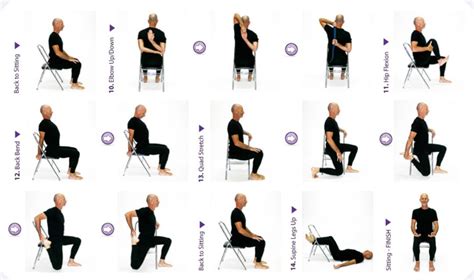 7 Best Images Of Printable Chair Yoga Exercises For