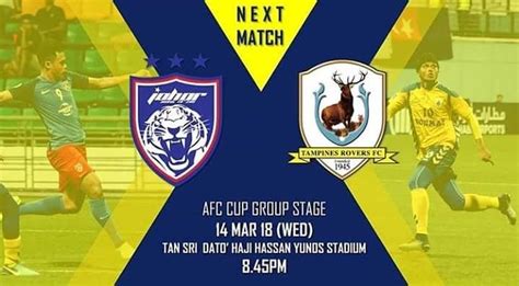 Tampines rovers football club, singapore, singapore. Live Streaming JDT vs Tampines Rovers 14.3.2018 Piala AFC ...