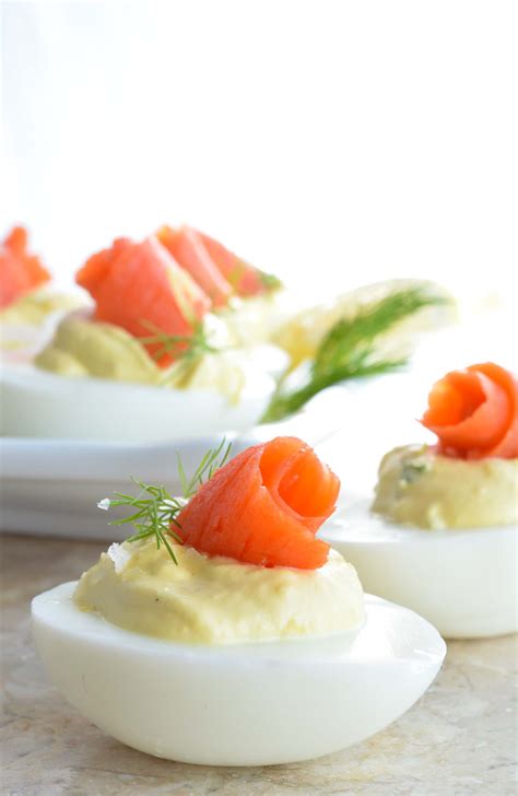 Top 12 best proven egg substitutes in baking/cooking recipes. Smoked Salmon Deviled Eggs Recipe - WonkyWonderful