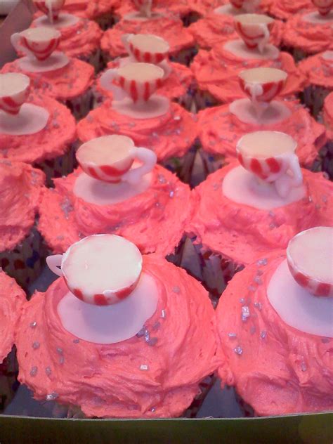 Tea Party Cupcakes I Made Using Hershey Kisses And White Chocolate Tea Party Cupcakes Cupcake