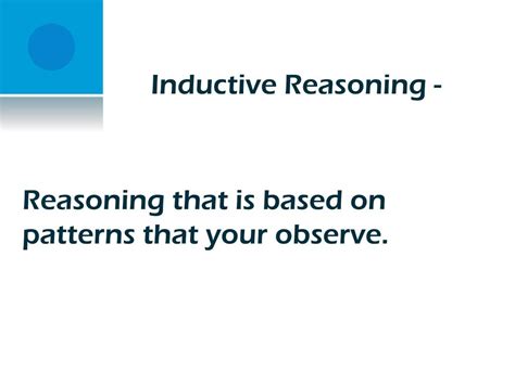 Ppt Inductive Reasoning Powerpoint Presentation Free Download Id
