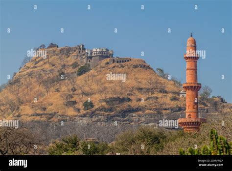 Daulatabad Fort And Chand Minar Tower Of The Moon Maharashtra State