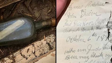 135 Year Old Message In A Bottle Has Been Found Under Floorboards