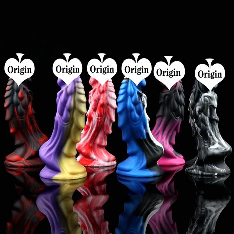 Fantasy Dildo For Beginners Multicolor Knot Silicone Sex Toy Etsy Uk