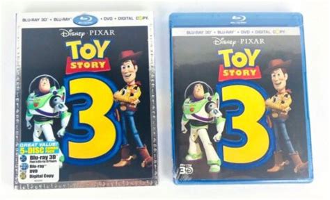 Disney Toy Story 3 3d Blu Ray Dvd Digital Copy 5 Disc Set W Slipcover