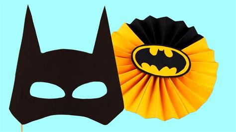 5 Diy Batman Party Decoration Accessories Youtube