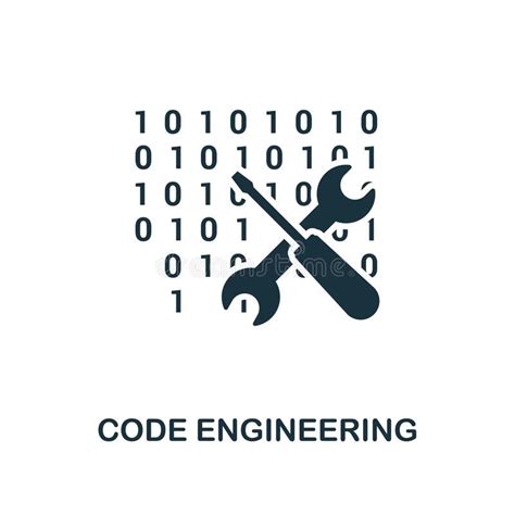 Code Engineering Icon Monochrome Style Design From Big Data Icon