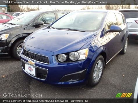 Blue Topaz Metallic 2014 Chevrolet Sonic Lt Hatchback Jet Black