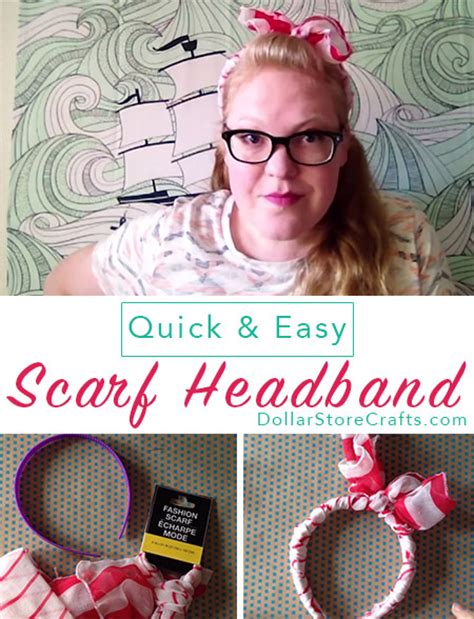 Tutorial Easy Scarf Headband Dollar Store Crafts