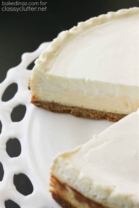 Classic Cheesecake With Sour Cream Topping Classy Clutter Original Cheesecake Recipe Easy