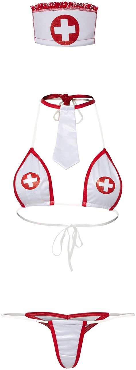 buy ale women s high fever sexy nurse dress up lingerie set white white 001 m online at