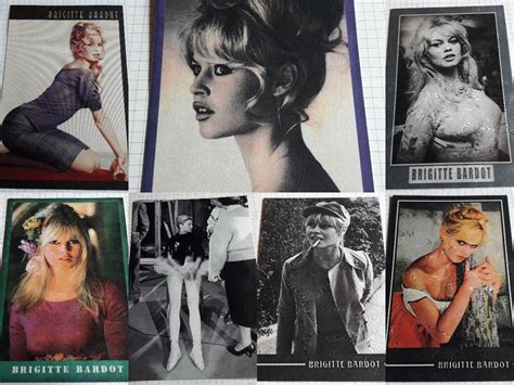 7 X Postcards Brigitte Bardot Vintage Etsy